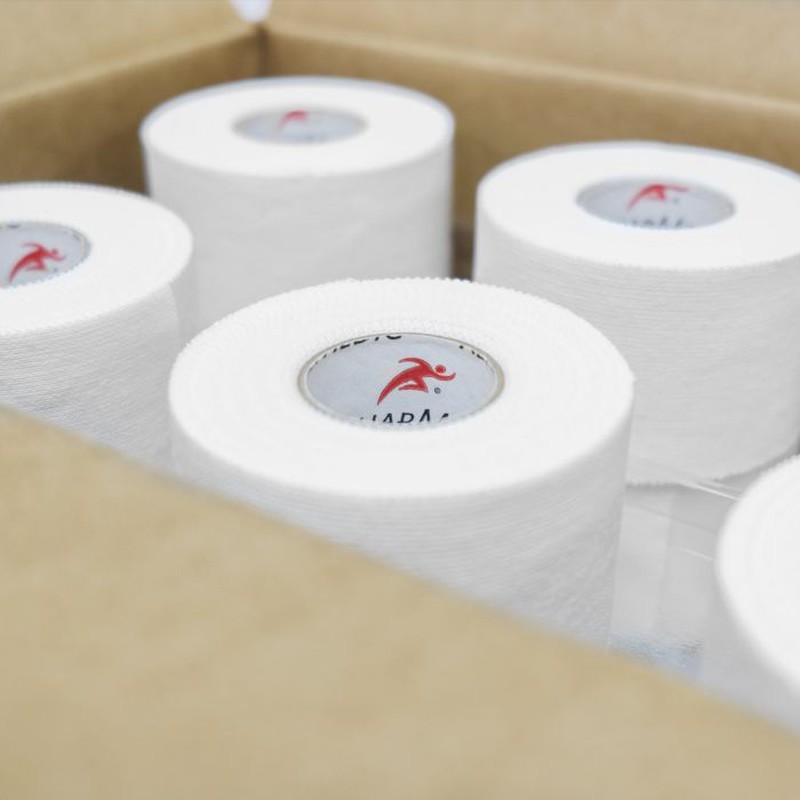 [283807RC-X] athletic-tape-rehabmedic-vendaje-ineslastico-caja-detalle-rollos