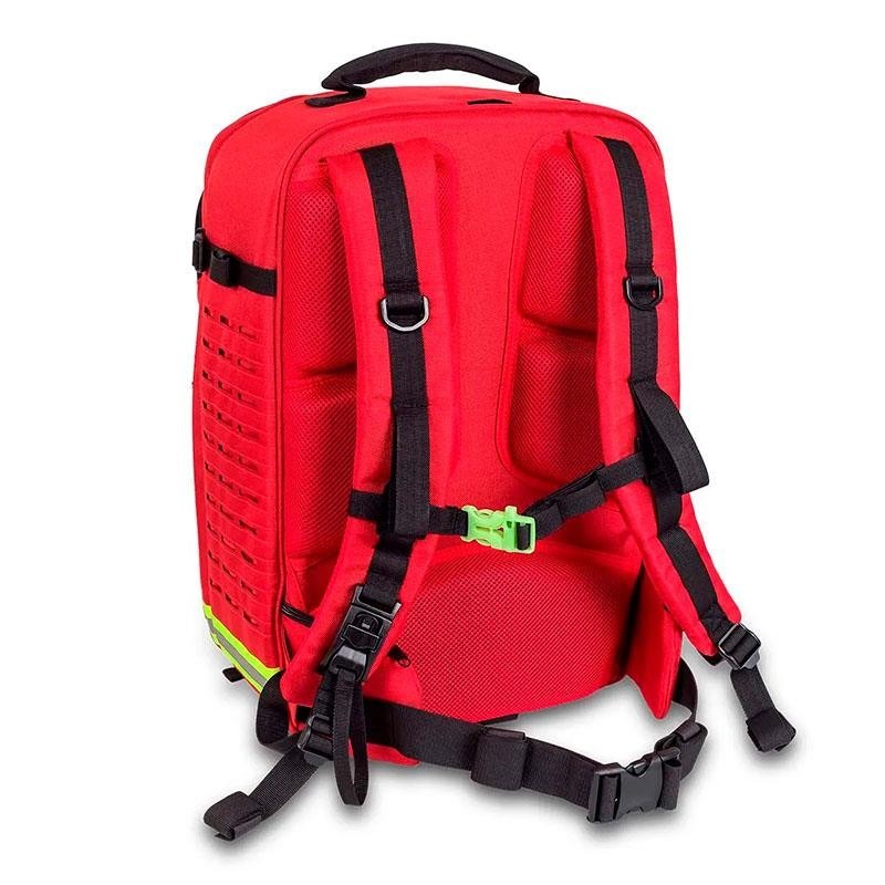 Mochila táctico sanitaria de rescate PARAMED´S EVO ROJO vista trasera