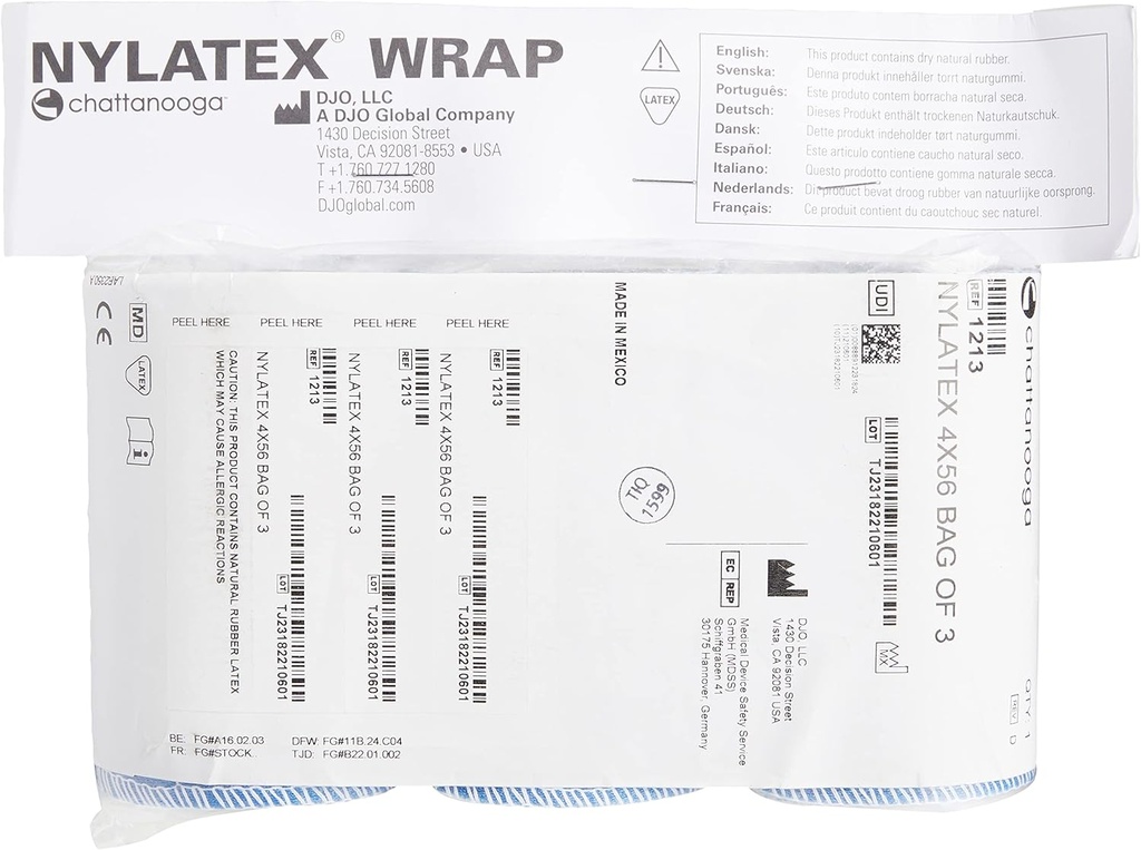 Cinchas Elásticas con Velcro para Sujeción NYLATEX WRAP CHATTANOOGA (3)