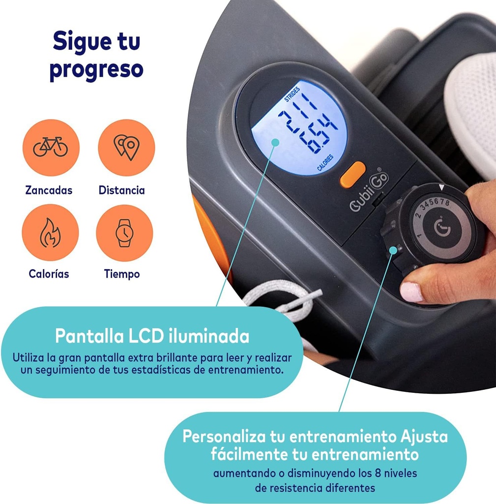 Máquina Eliptica de Bajo Impacto CUBII GO