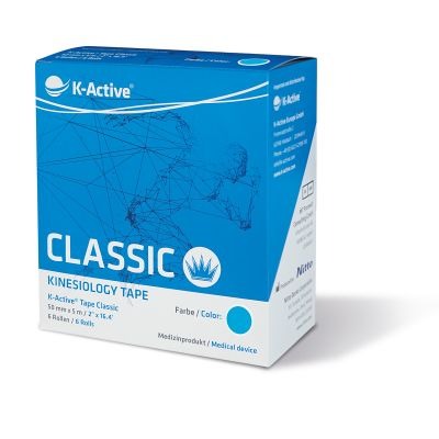 Tape Kinesiológico K-ACTIVE CLASSIC 5m Caja de 6 rollos