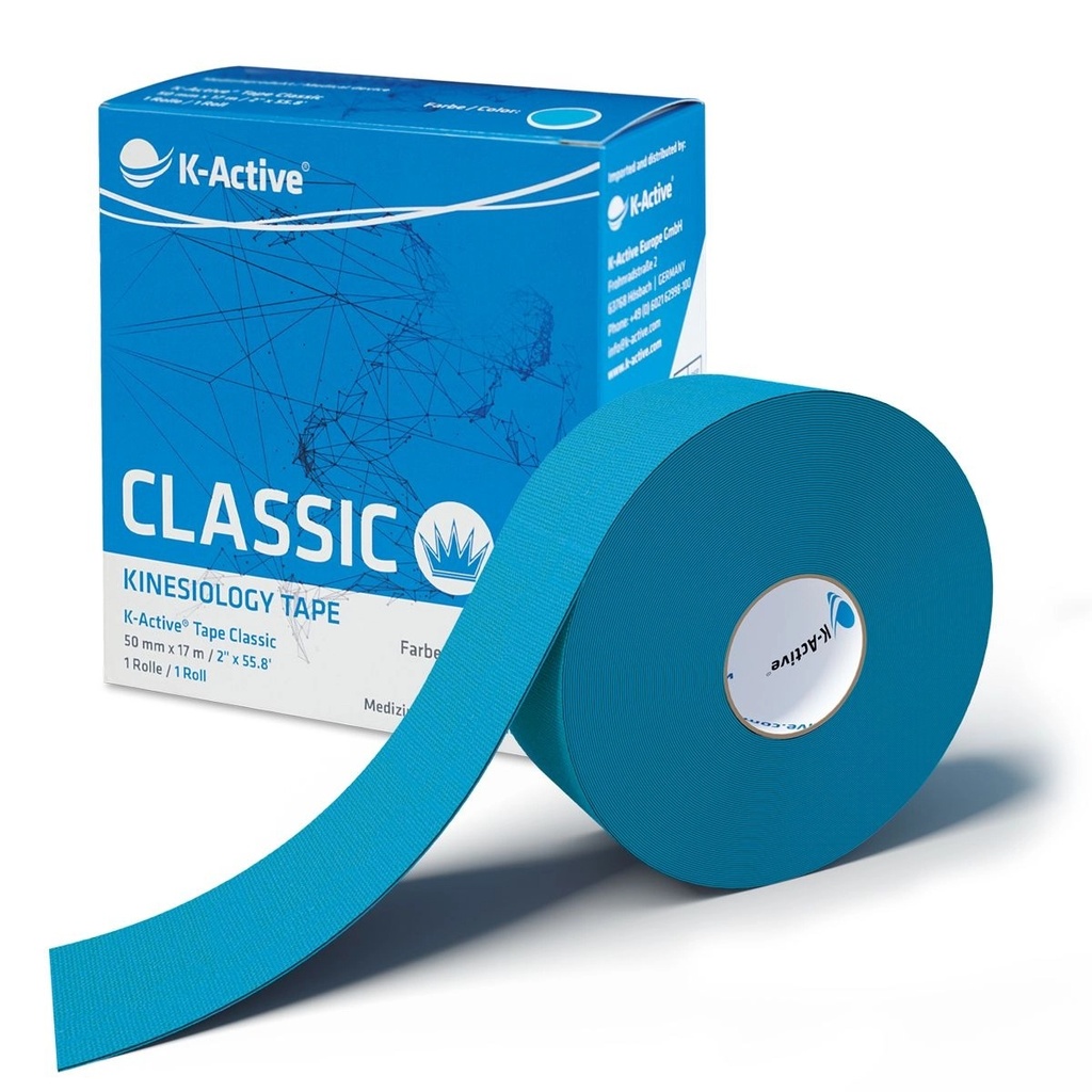 Tape Kinesiológico K-ACTIVE CLASSIC 17m Caja individual