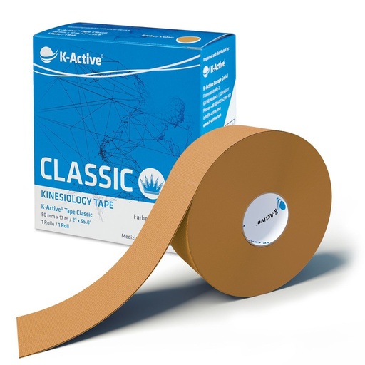 Tape Kinesiológico K-ACTIVE CLASSIC 17m Caja individual