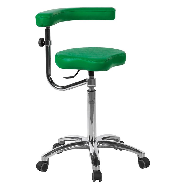 Taburete bicicleta base aluminio con brazo multifunción S5643 ECOPOSTURAL