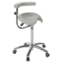 Taburete derby base aluminio con brazo multifunción S5673 ECOPOSTURAL