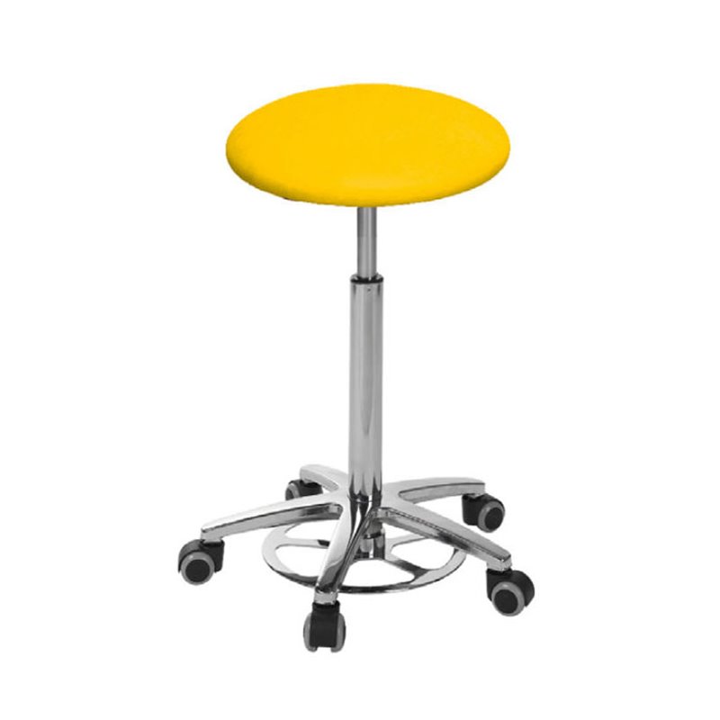 Taburete circular base aluminio con accionamiento de pie S5620AP ECOPOSTURAL