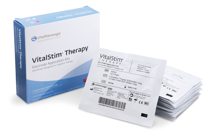 Electrodos VITALSTIM CHATTANOOGA (12 KITS de un solo uso)