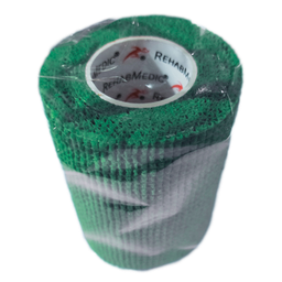 [RMV0213DG16] Elastiskt sammanhängande bandage COHESIVE TAPE REHABMEDIC (TEAM PACK) (Mörkgrön, 7,5 cm, 16 enheter)