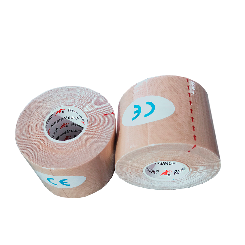 Kinezioloģiskā lente KINEZIOLOGY TAPE REHABMEDIC 5cm x 5m (kastē 24 ruļļi)