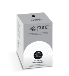 [A1022ET] Agujas APS Electroterapia con Guía (100) AGUPUNT (Negro, 75mm, 0,30mm)