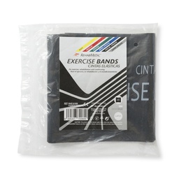 [RME101505] Nastro elastico individuale 1,5 m BANDA PER ESERCIZI REHABMEDIC (Nero, Forte speciale)