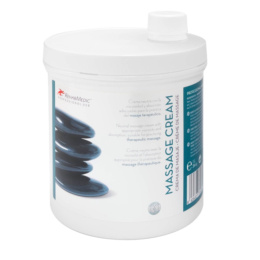 Crema Masaje Profesional Neutra 1L PROFESSIONAL MASSAGE CREAM REHABMEDIC