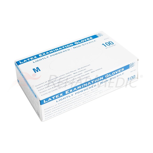 Caja Guantes de Latex con Polvo (100)