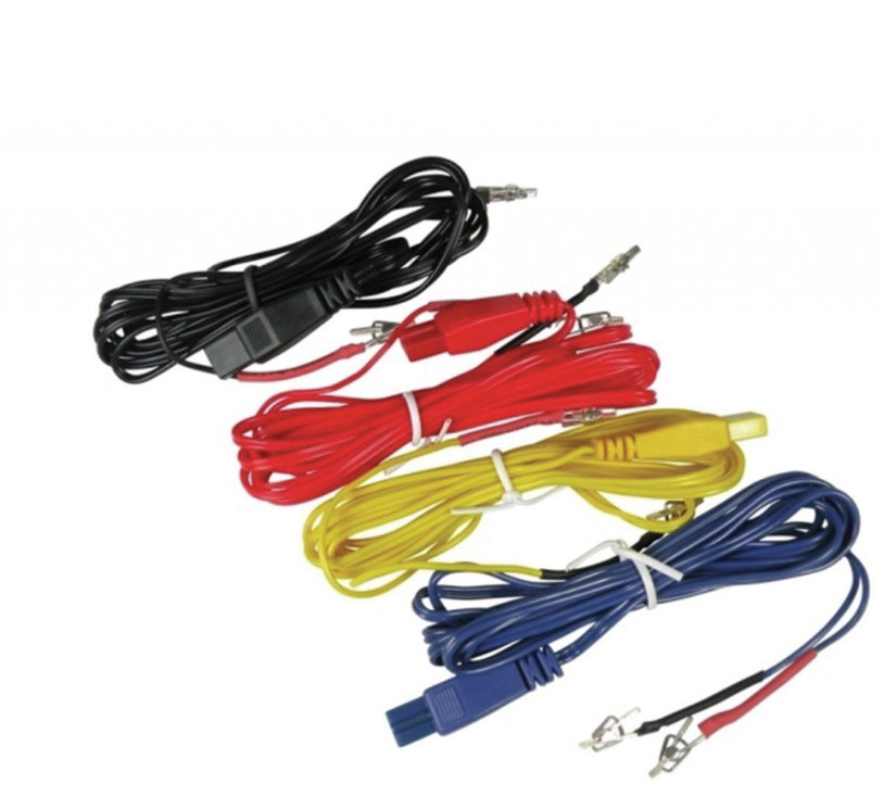 Set 4 Cables con Pinza Cocodrilo para AS SUPER 4 DIGITAL