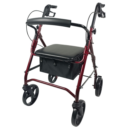 ROLLATOR ALUM. 22221 plegable con Frenos y asiento GARCIA 1880