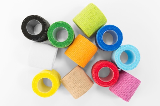 Elastiskt sammanhängande bandage COHESIVE TAPE REHABMEDIC (TEAM PACK)