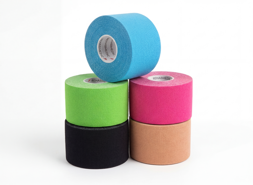 Cinta Kinesiológica KINESIOLOGY TAPE REHABMEDIC 5cm x5m (caja de 24 rollos)