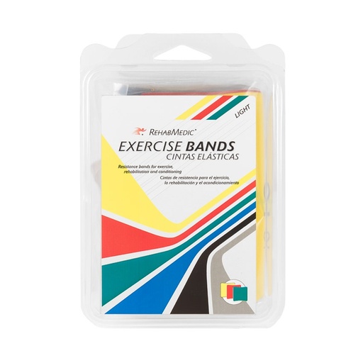 Set de 3 Bandas Elásticas Suaves REHABMEDIC