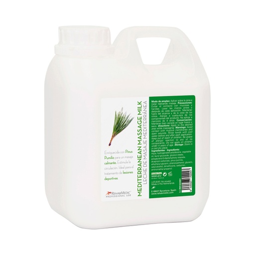 Garrafa Leche De Masaje Mediterránea 1L REHABMEDIC