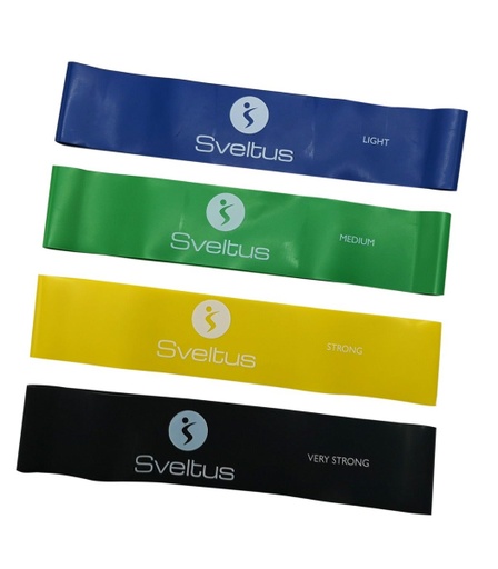 Set 4 Bandas Látex Aerobic SVELTUS