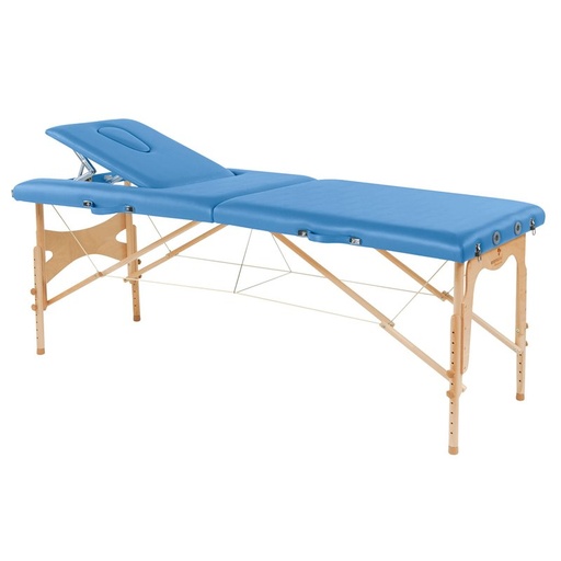 Civière pliante réglable en bois naturel C3209 ECOPOSTURAL