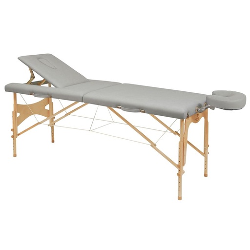 Camilla dobrável ajustável madeira natural C3210 ECOPOSTURAL