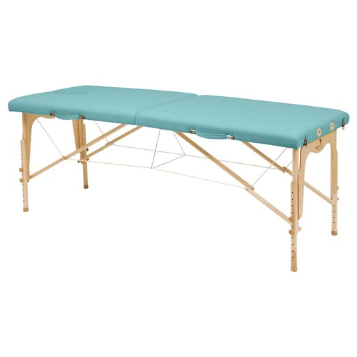 Verstelbare opvouwbare brancard natuurlijk hout C3211 ECOPOSTURAL