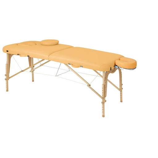 Verstelbare opvouwbare brancard natuurlijk hout C3608 ECOPOSTURAL